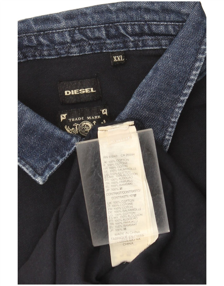 Diesel muška polo majica 2XL tamnoplavi pamuk