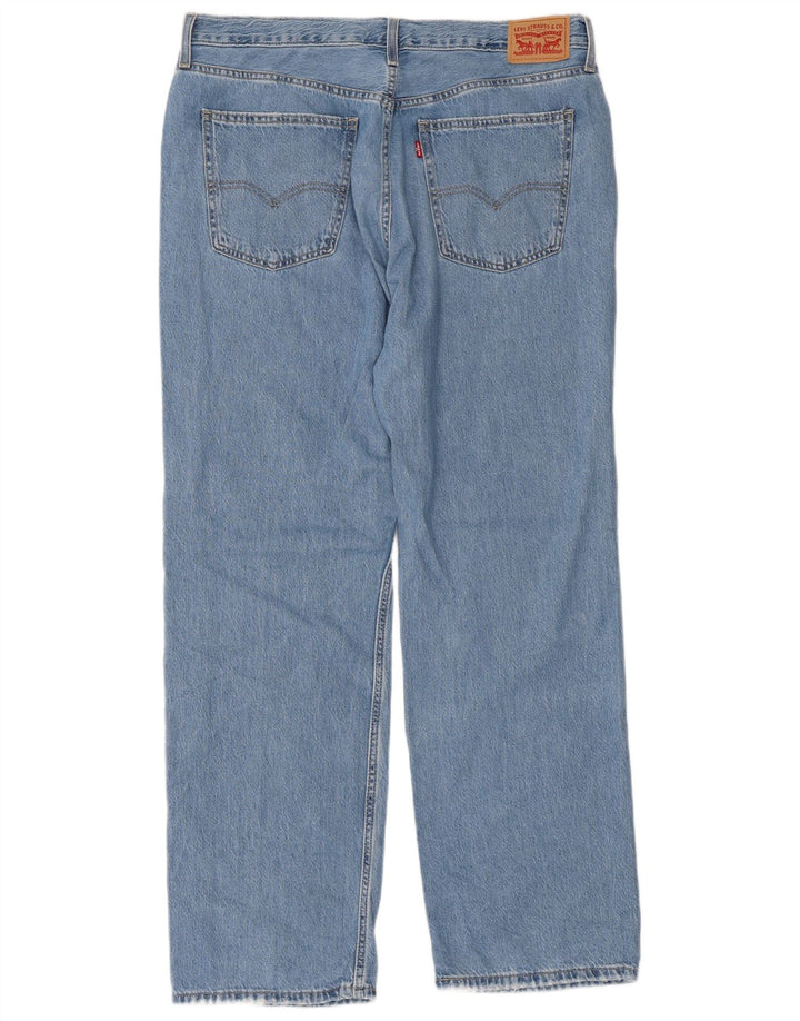 Levi's niske profesionalne ravne traperice W32 L31 plavi pamuk