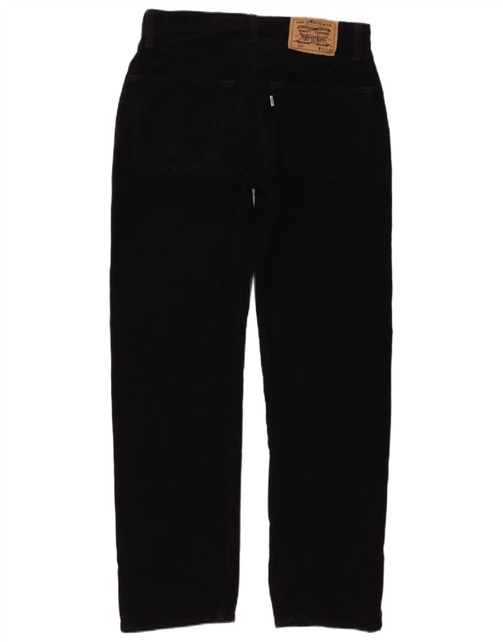 Levi's muške 551 ravne traperice W32 L30 crni pamuk