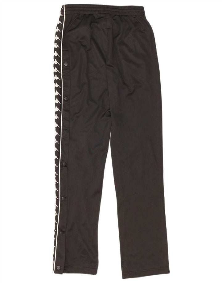 KAPPA Ženske Graphic Trenirke Hlače UK 12 Srednji crni poliester