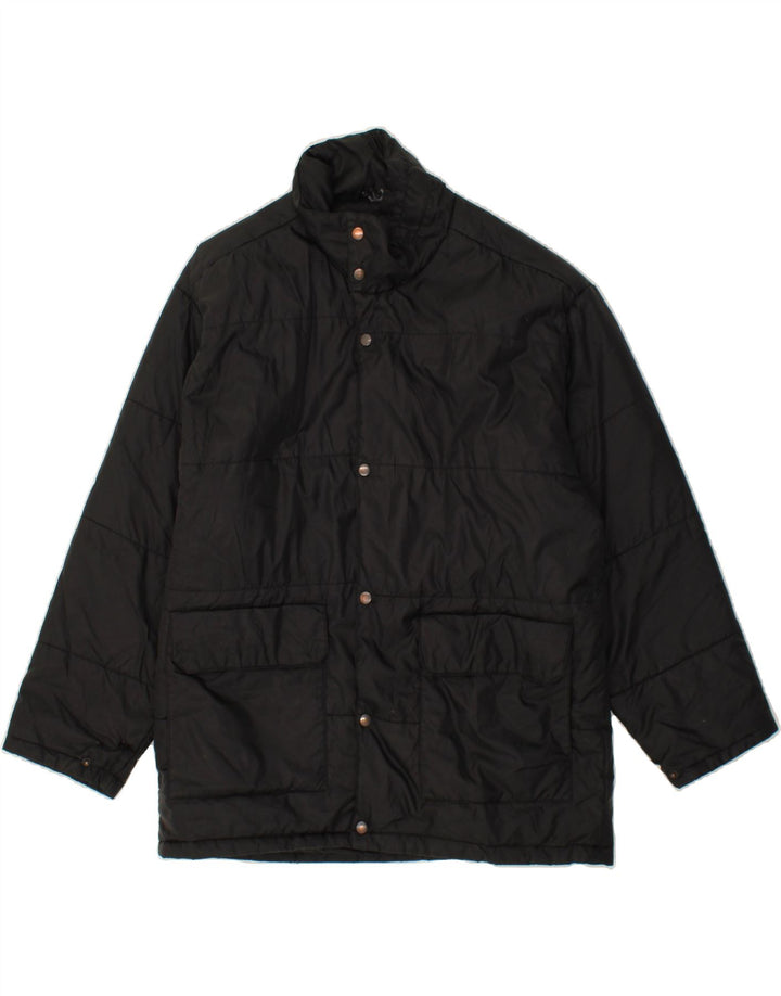 EGON FURSTENBERG Mens Windbreaker Jacket UK 40 Large Black Vintage Egon Furstenberg and Second-Hand Egon Furstenberg from Messina Hembry 