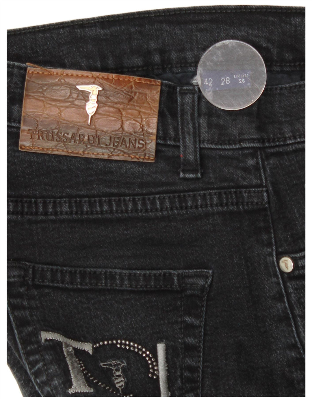 Trussardi ženske ravne traperice W26 L29 sive