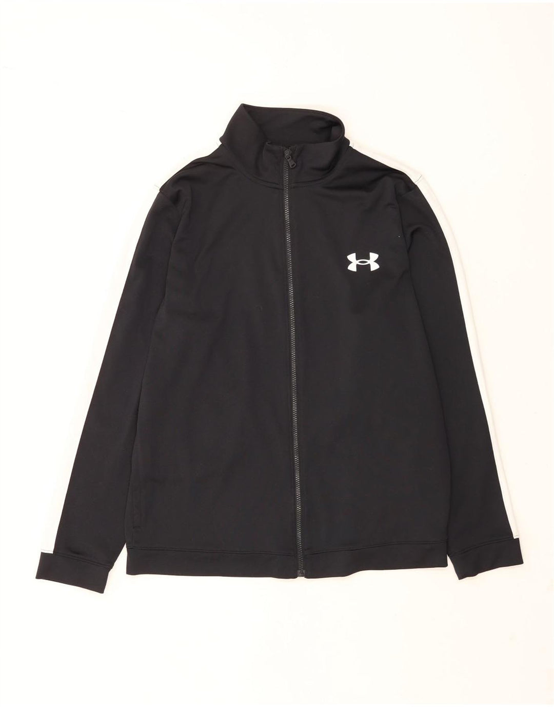 Under Armour muška gornja jakna trenirke Veliki crni poliester u boji