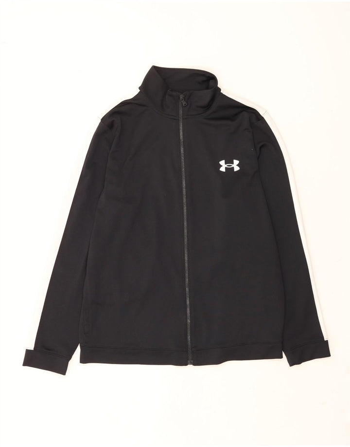 Under Armour muška gornja jakna trenirke Veliki crni poliester u boji