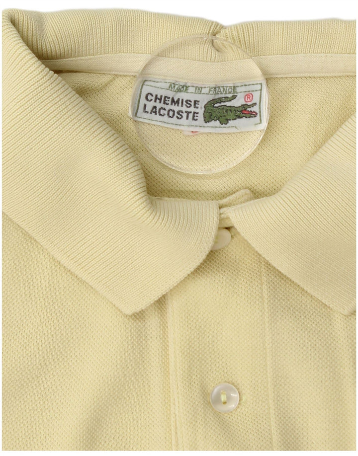 LACOSTE Muška polo majica Veličina 3 Mala žuta pamučna