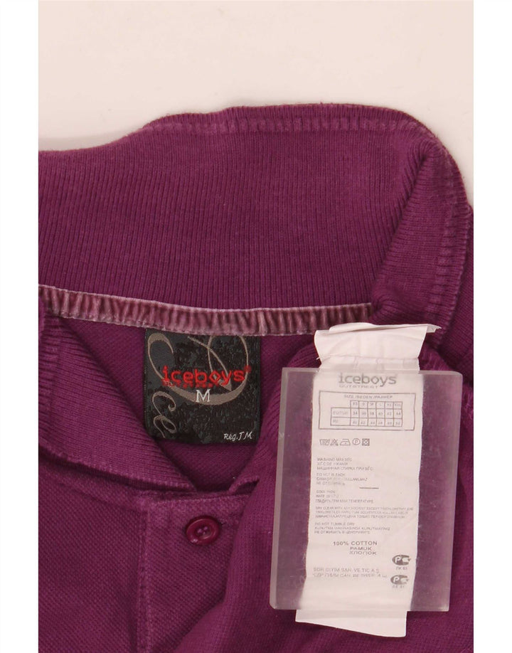 Vintage muška polo majica Srednje ljubičasti pamuk