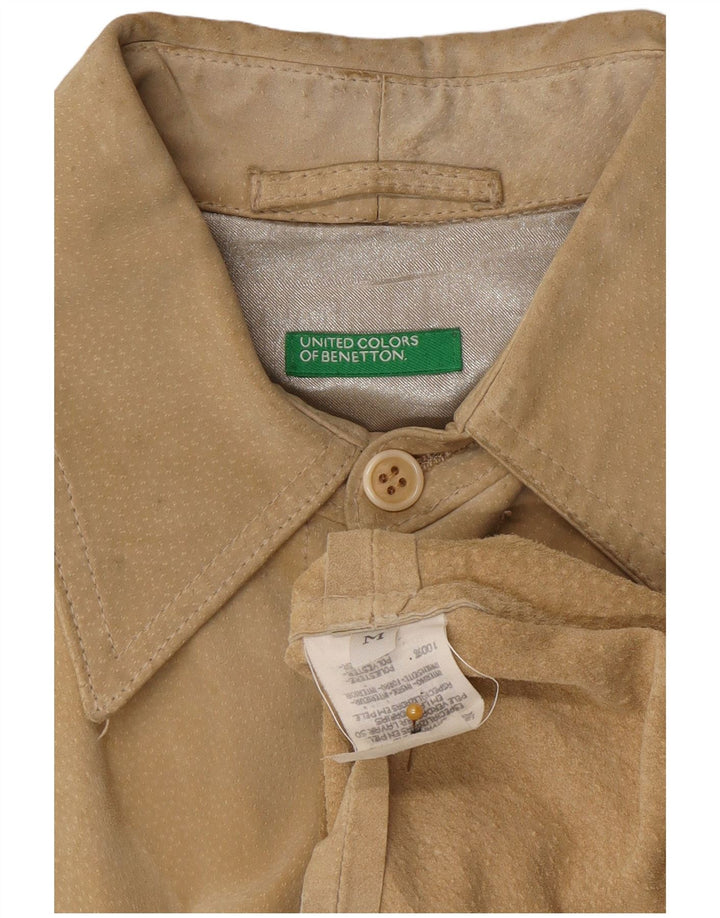 Benetton muška antilop košulja srednje bež kože