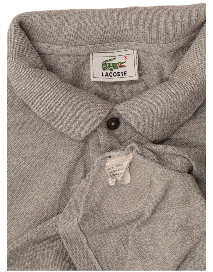 Lacoste muška polo majica veličine 4, srednje sivi pamuk