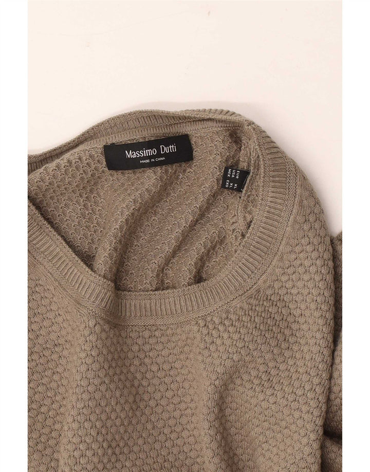 Massimo Dutti muški džemper s okruglim izrezom XL bež boje