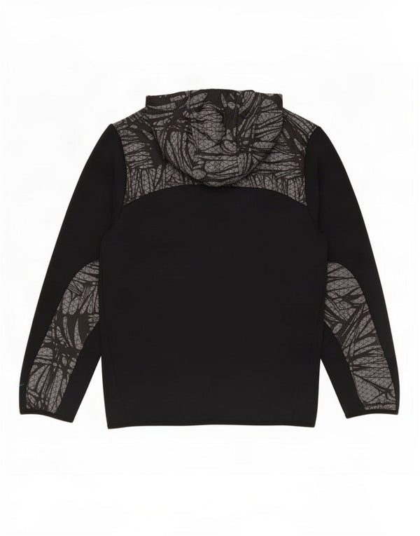 Nike Boys Graphic Hoodie Džemper 12-13 Years Large Black Geometric