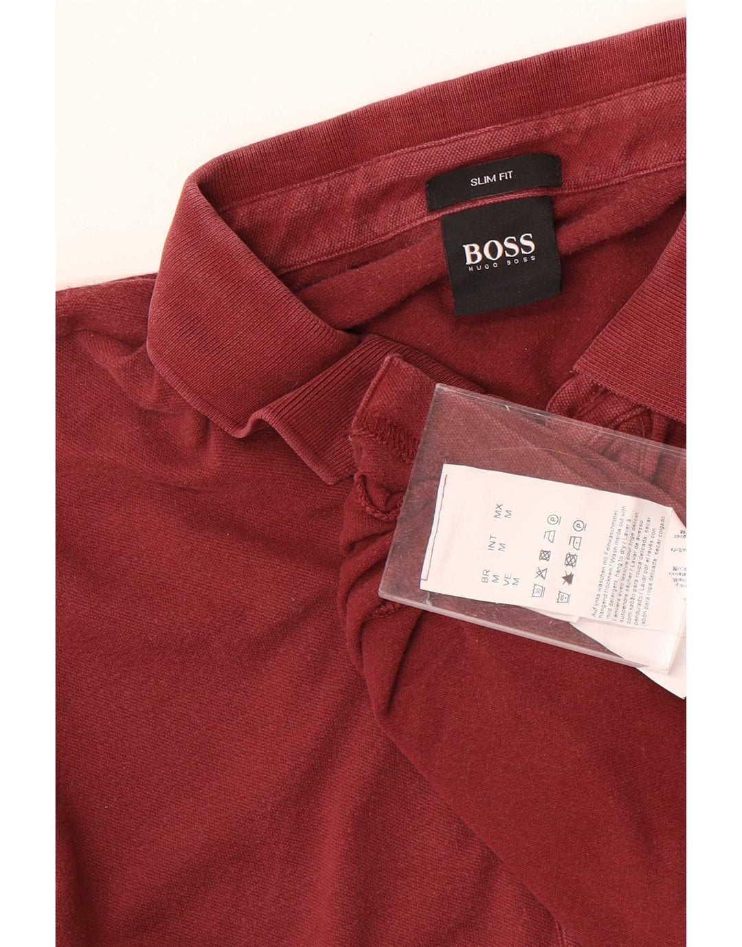 Hugo Boss muška uska polo majica srednje kestenjaste boje
