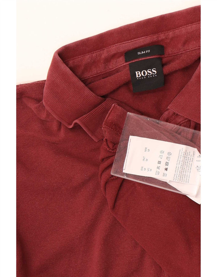 Hugo Boss muška uska polo majica srednje kestenjaste boje