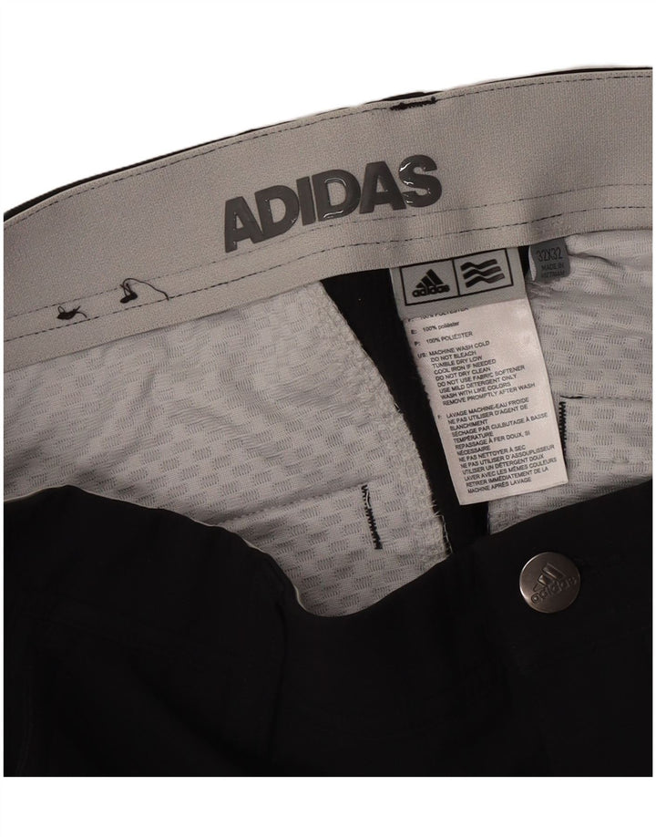 Adidas muške uske chino hlače W32 L32 crni poliester