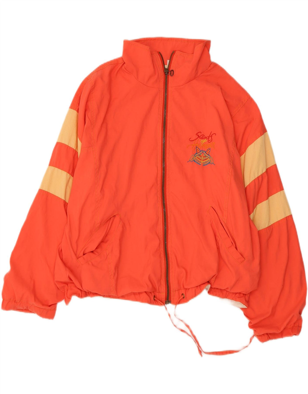 VINTAGE ženska gornja jakna trenirke UK 12 srednje narančaste boje