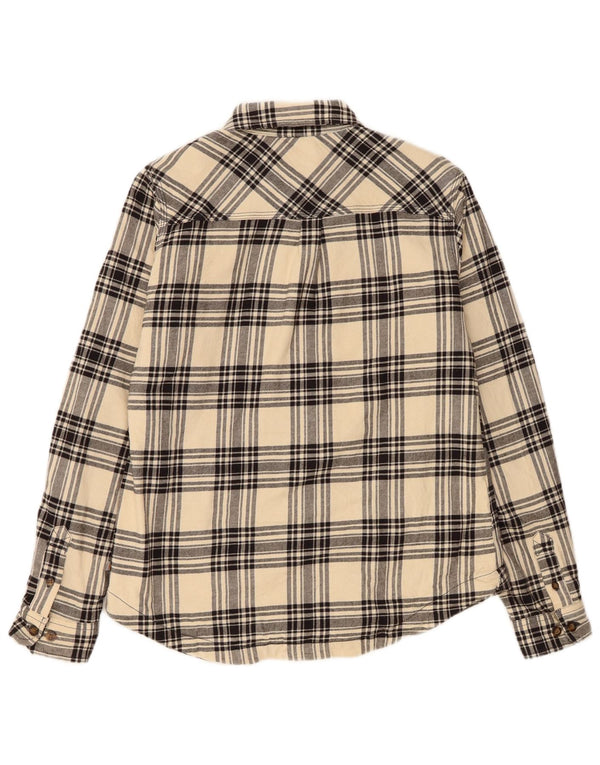 Carhartt ženska košulja od flanela Lumberjack UK 6 XS bež karirani pamuk