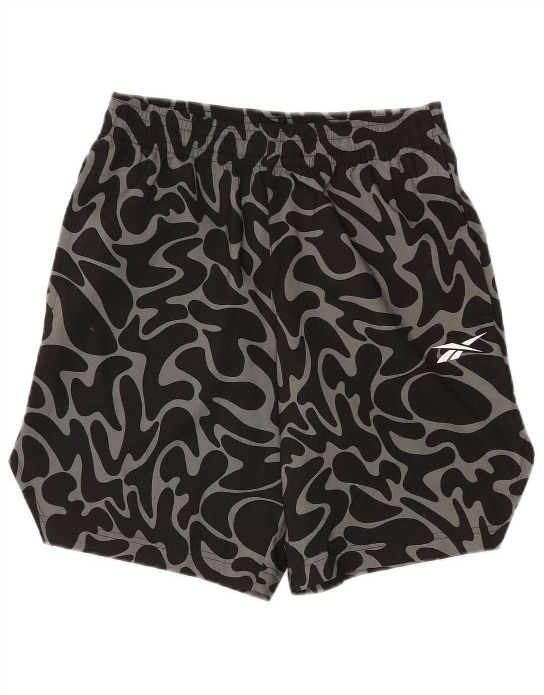 Reebok muške sportske kratke hlače XS crne kamuflažne poliesterske boje