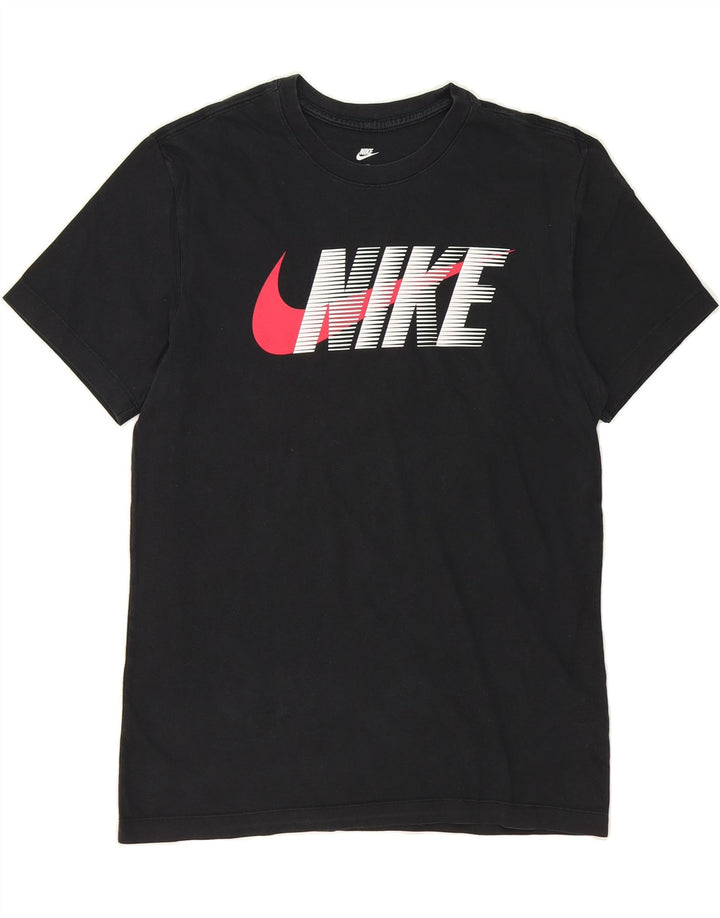 NIKE Mens Graphic T-Shirt Top Medium Black Vintage Nike and Second-Hand Nike from Messina Hembry 