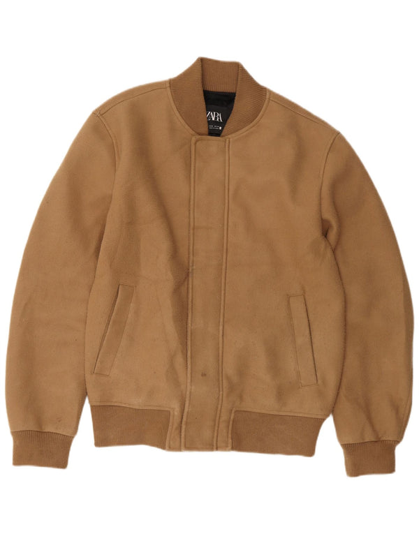 Zara muška bomber jakna UK 38 srednje smeđi poliester