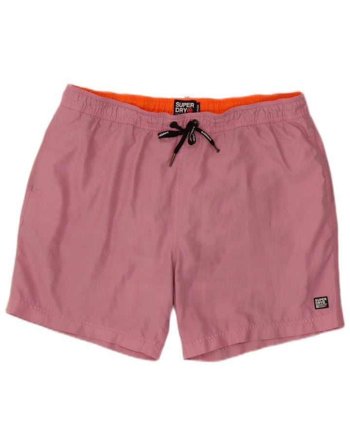 Superdry muške kratke hlače za plivanje XL ružičasti poliester