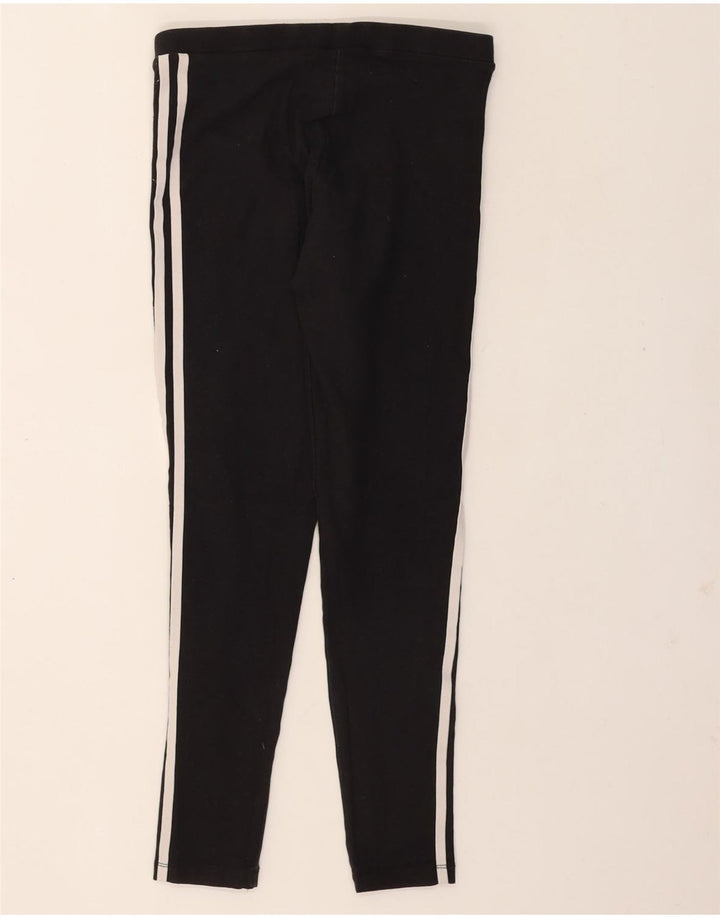 ADIDAS Womens Leggings UK 8 Small  Black Cotton Vintage Adidas and Second-Hand Adidas from Messina Hembry 