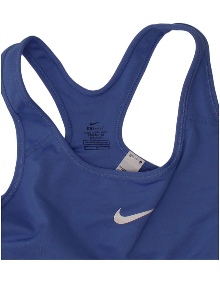 Nike Ženski Dri Fit Graphic Sportski grudnjak Srednji plavi poliesterski sportski