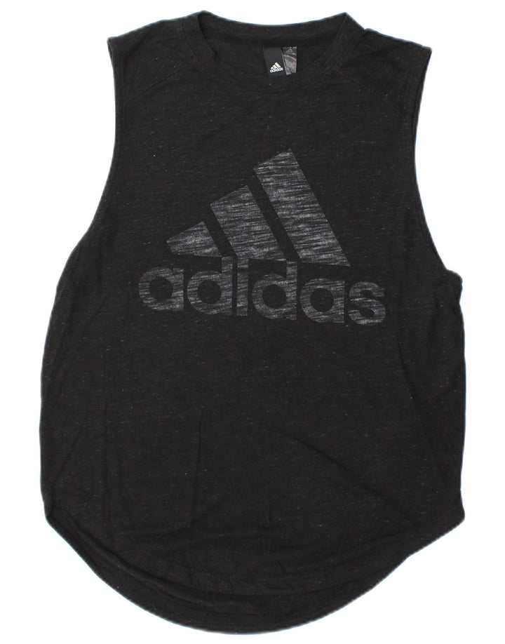 Adidas muški gornji dio prsluka s grafičkim motivima od male crne pjegave svile