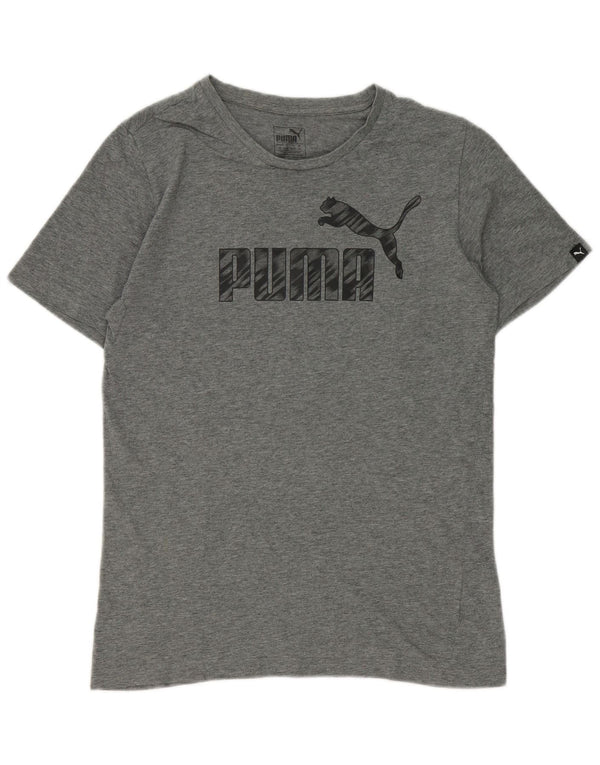 Puma muška majica kratkih rukava s grafičkim motivima, mala siva
