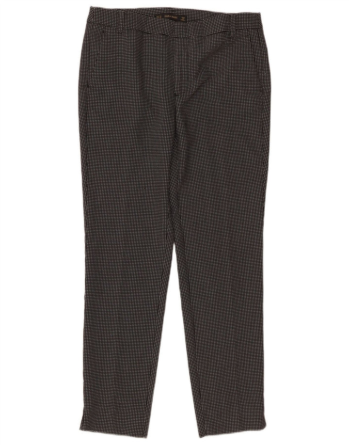 Zara ženske Basic sužene chino hlače EU 34 2XS W24 L27 crni karirani