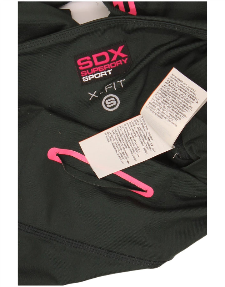 SUPERDRY ženske grafičke tajice UK 10 male zelene poliamidne