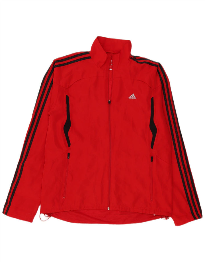 Adidas muška kišna jakna Climacool UK 40 veliki crveni poliester u boji