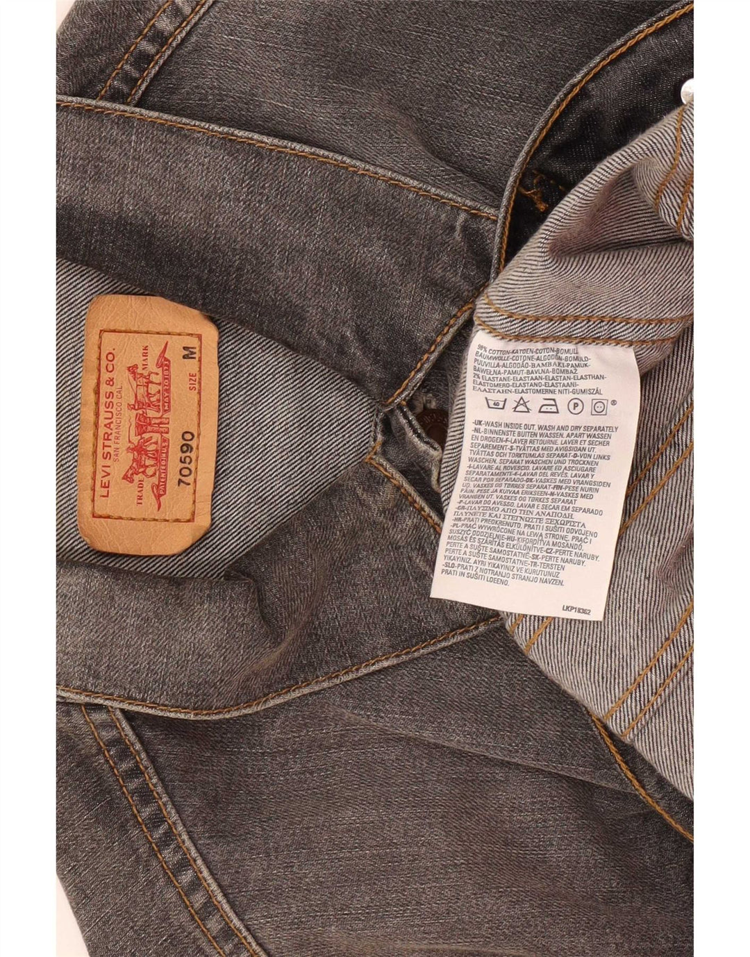 Levi's muška traper jakna UK 38 srednje sivi pamuk