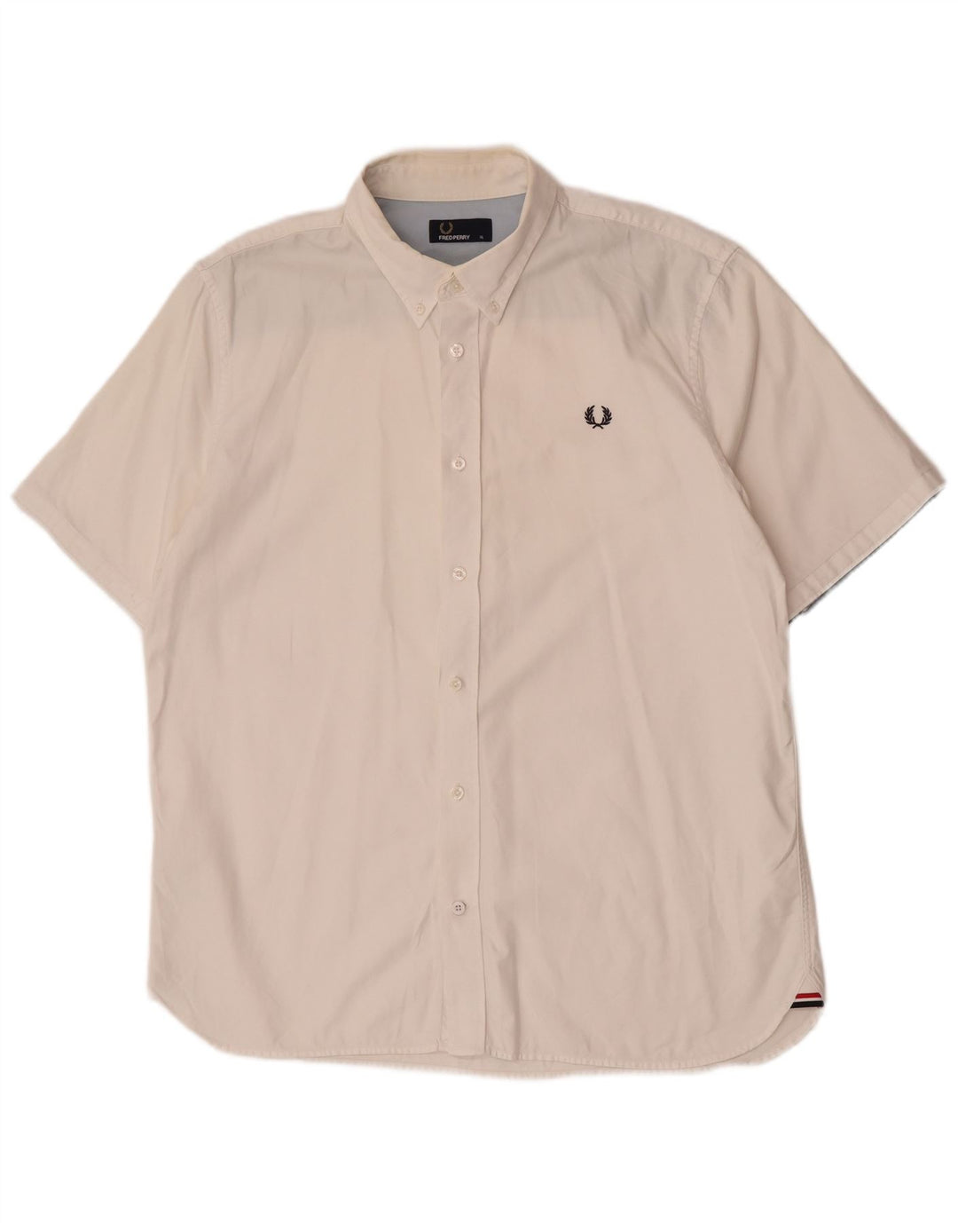 Fred Perry Muška majica kratkih rukava XL bijeli pamuk