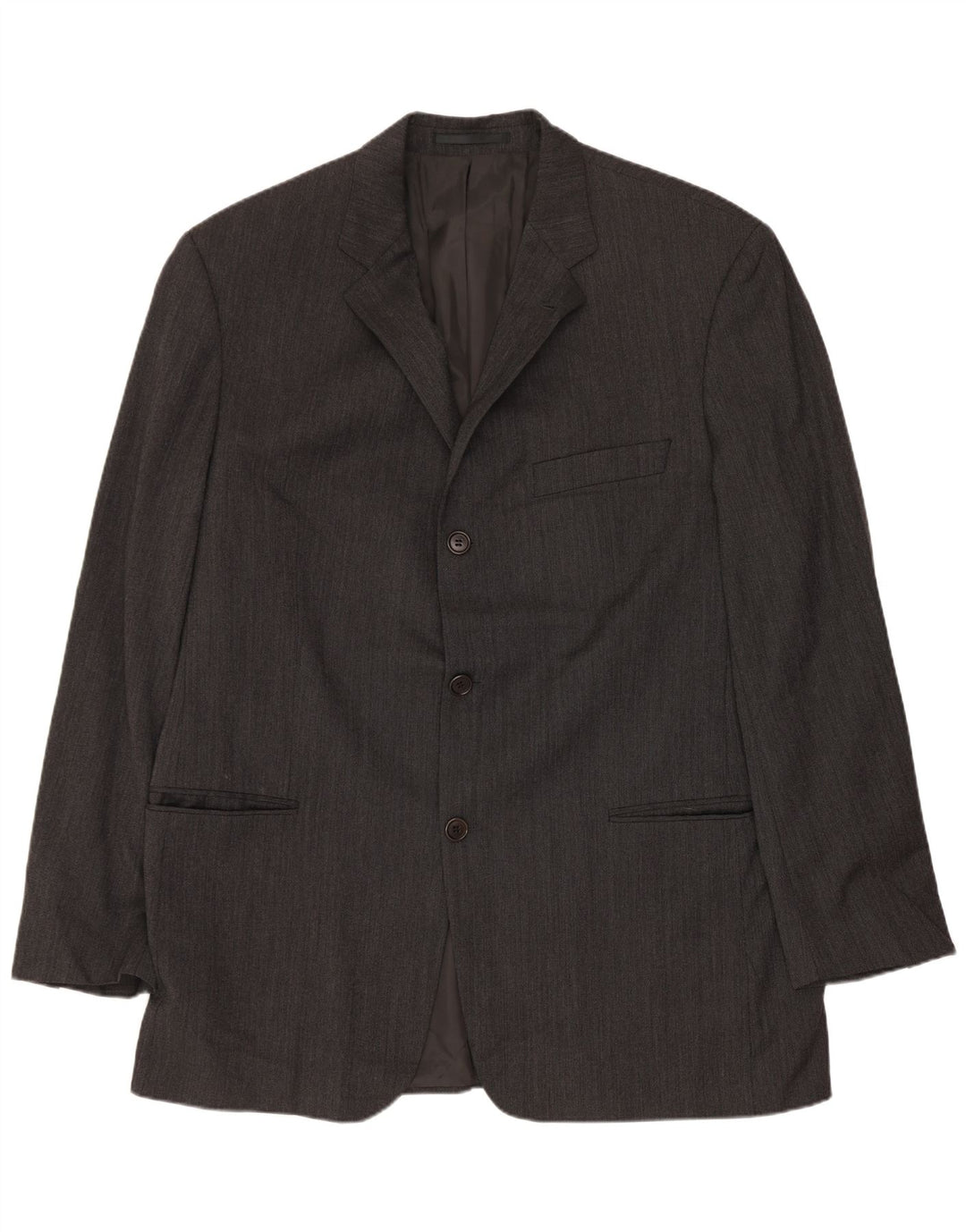 HUGO BOSS Muška jakna sa 3 gumba EU 54 2XL siva vuna