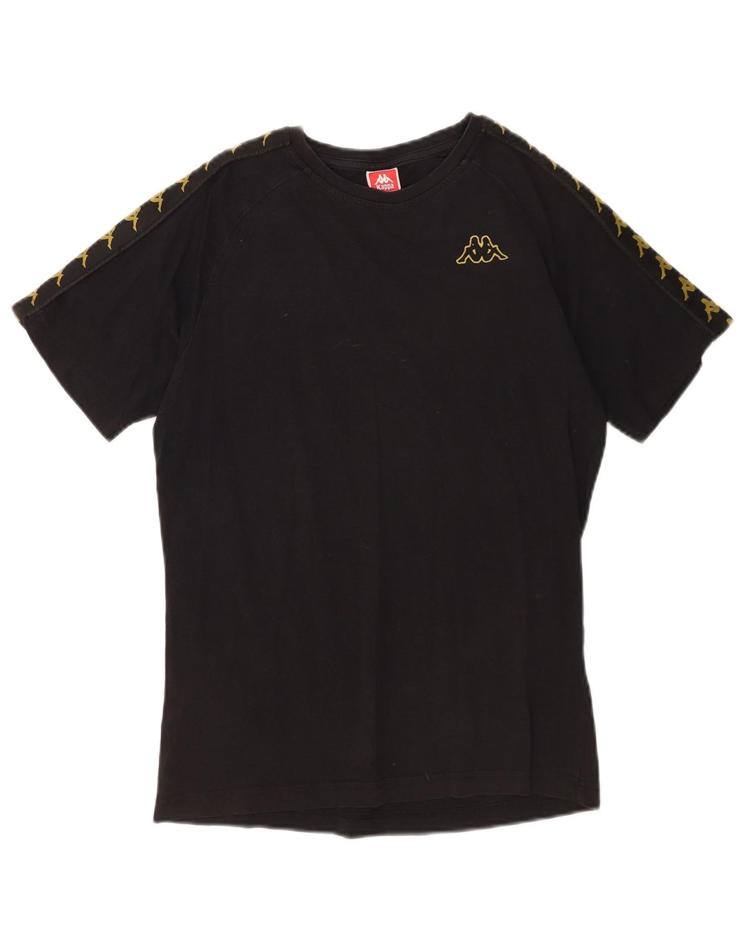 Kappa muška majica s grafičkim motivima, srednje crna