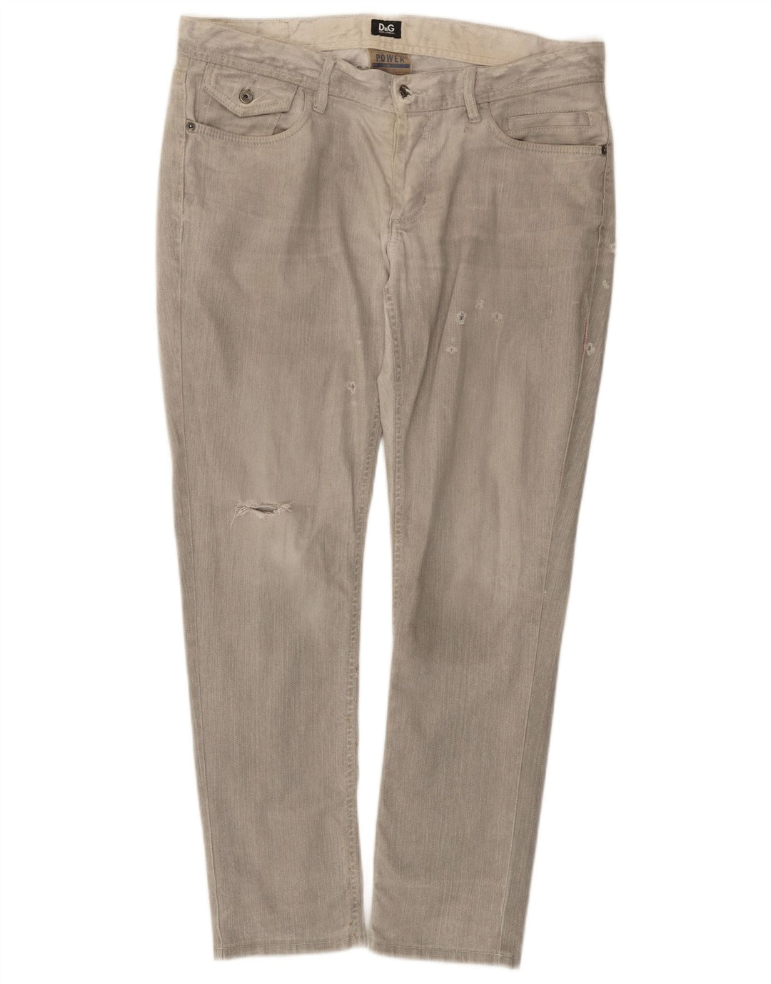 Muške uske traperice Dolce & Gabbana Regular Straight W34 L28 sive