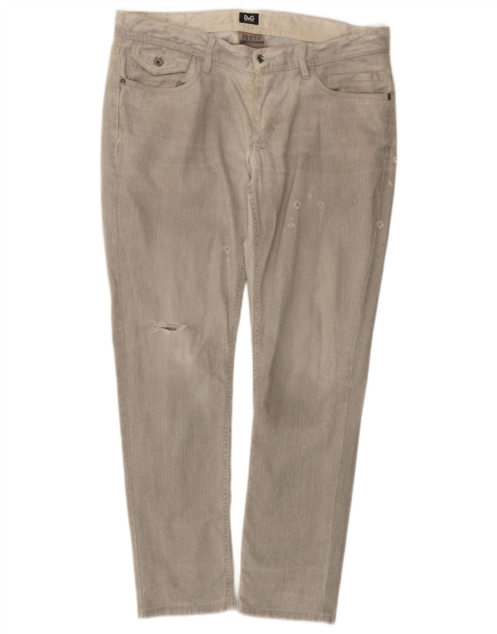 Muške uske traperice Dolce & Gabbana Regular Straight W34 L28 sive