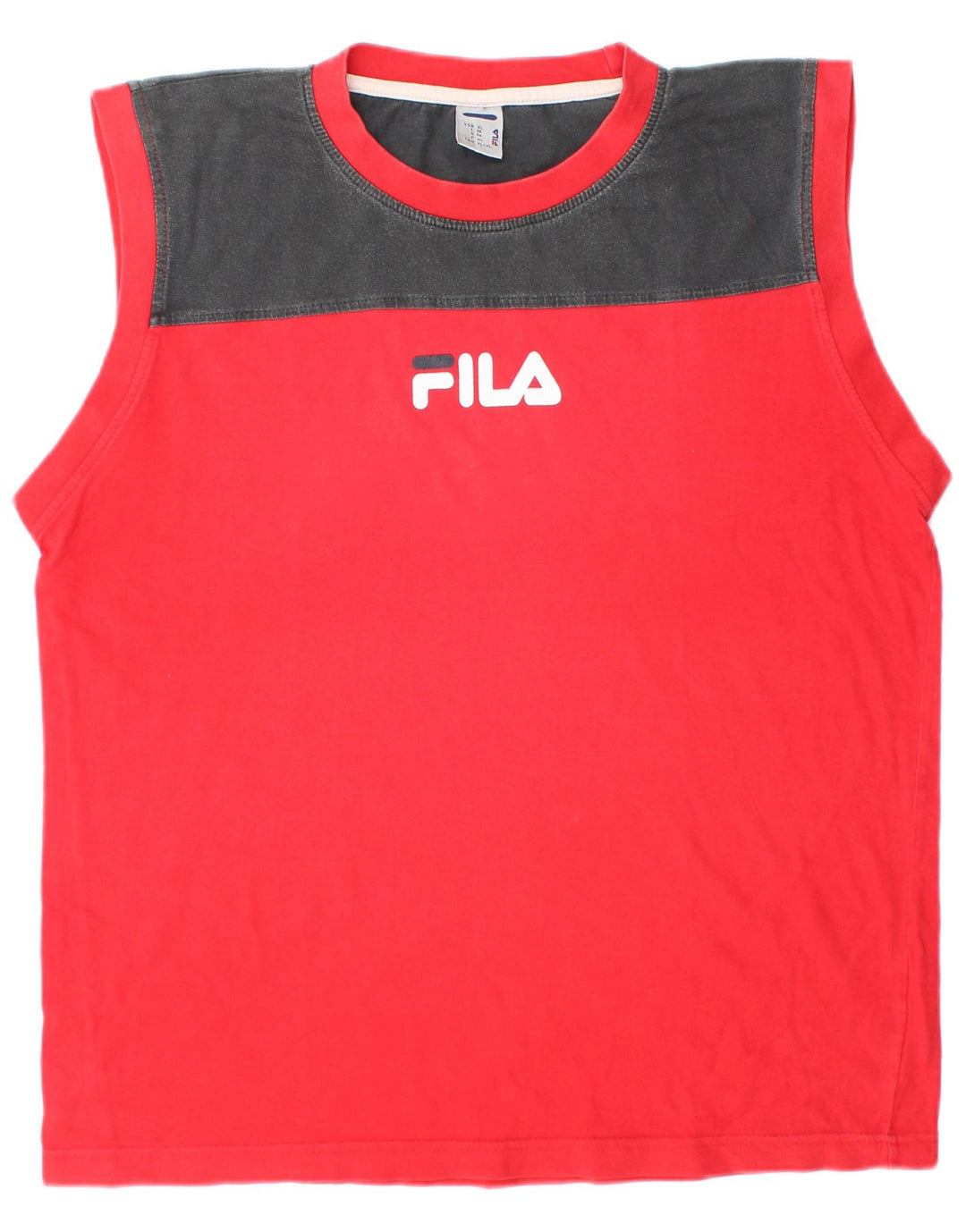 FILA Muški prsluk Top XL Red Colourblock Pamuk Sports
