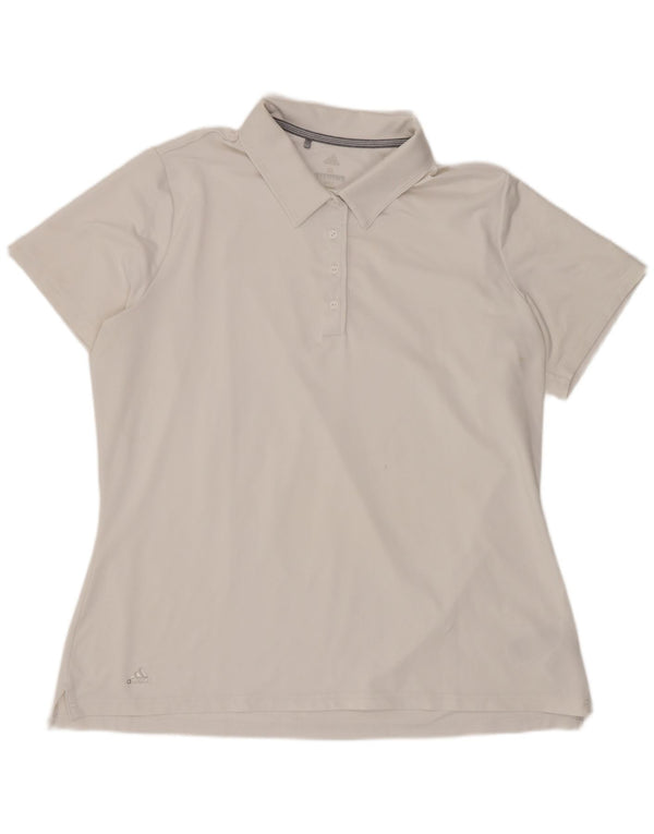 Adidas ženska polo majica UK 18 XL bijeli poliester