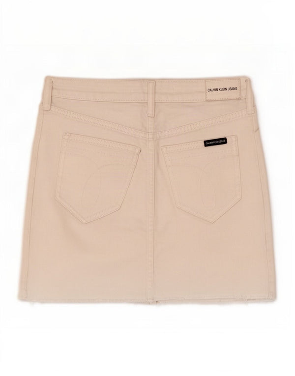 Calvin Klein Jeans Ženska grafička mini suknja W26 Mala bijela pamuk