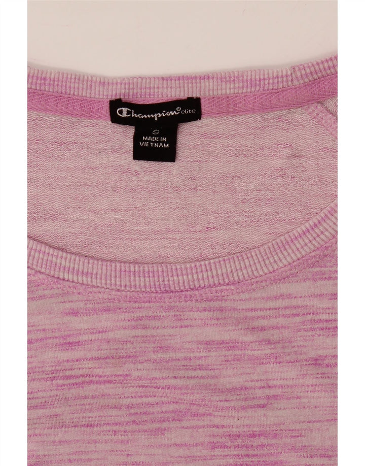 CHAMPION Womens Top Long Sleeve UK 10 Small Pink Rayon Vintage Champion and Second-Hand Champion from Messina Hembry 