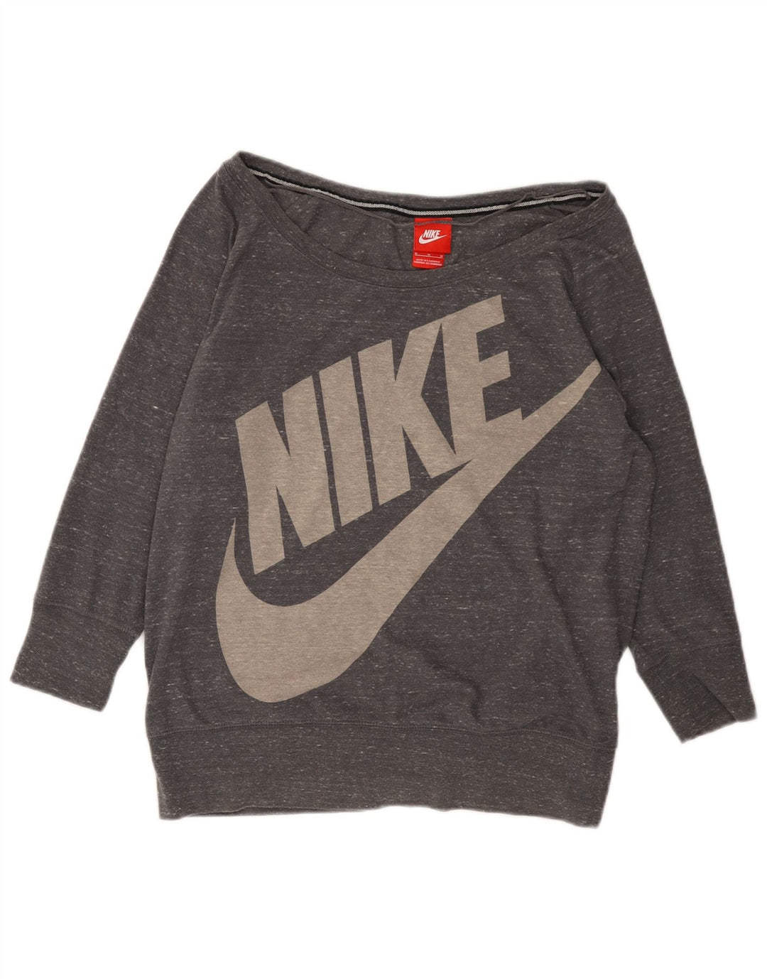 Ženska trenirka Nike Graphic Sweatshirt UK 14 srednje sivi flekasti pamuk