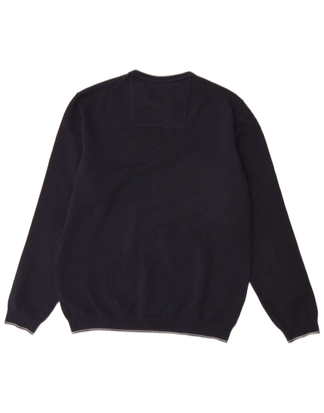 HUGO BOSS Muški džemper s okruglim izrezom Veliki tamnoplavi pamuk