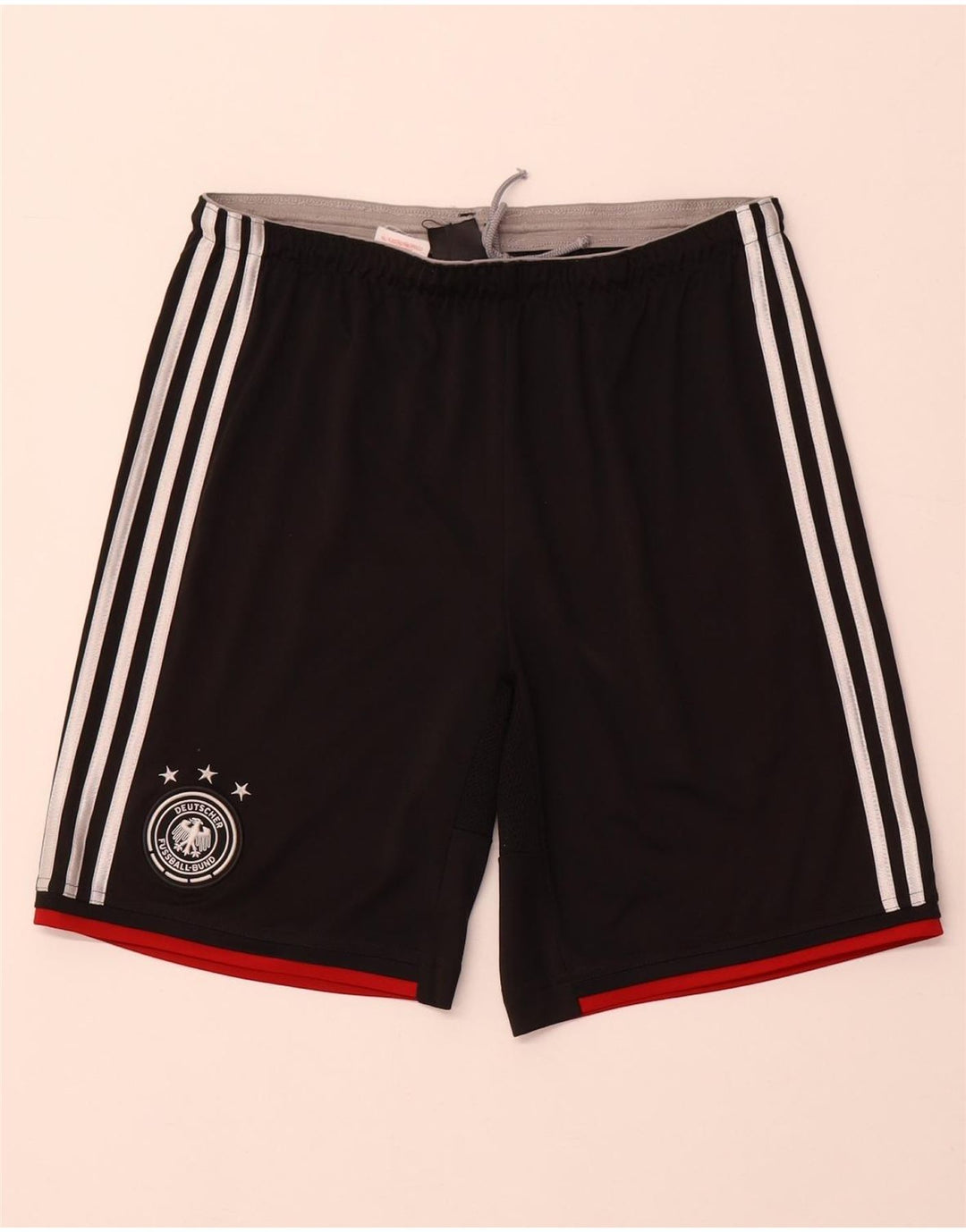 ADIDAS Mens Deutscher Fussball Bund Sport Shorts Small Black