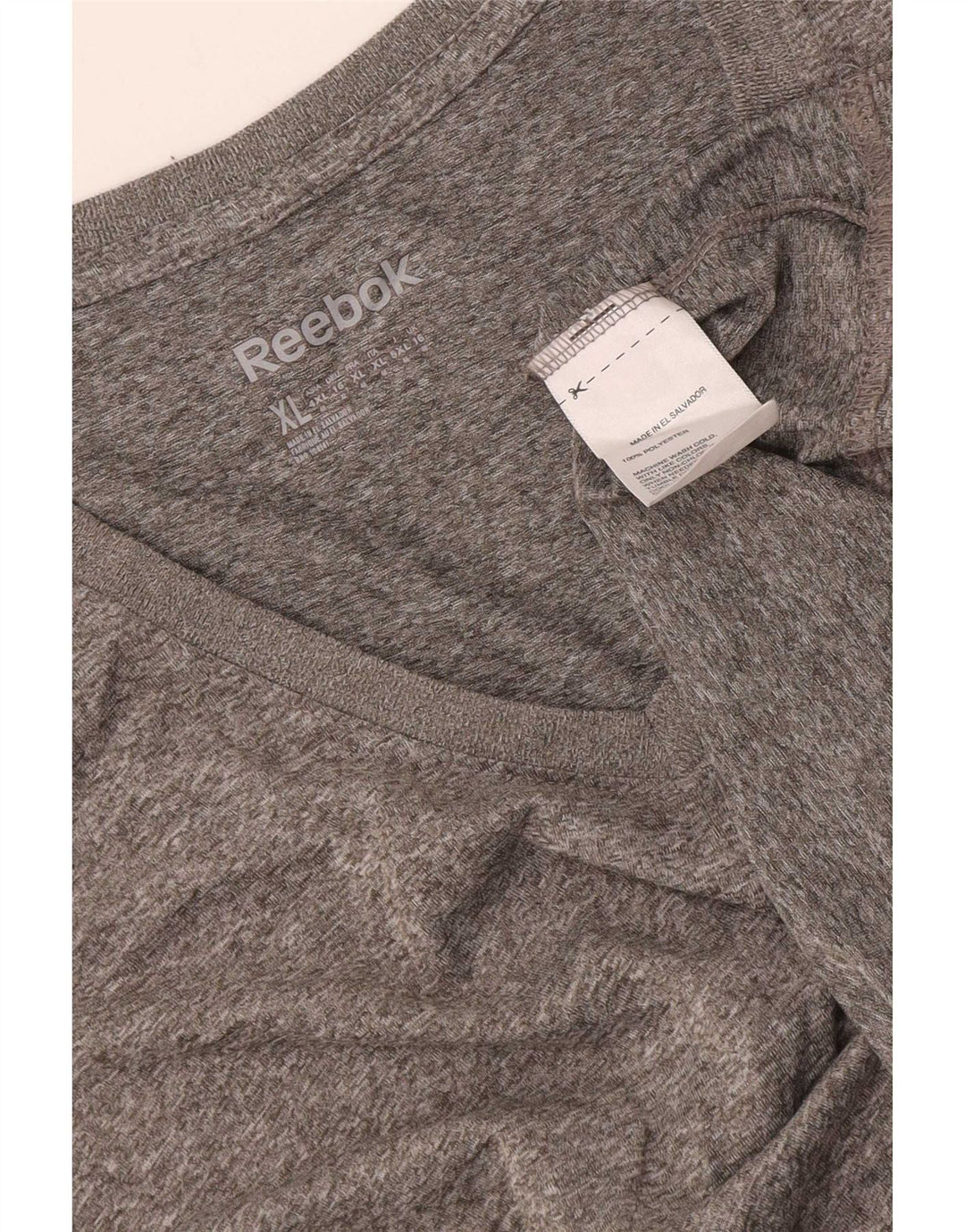 Reebok ženska majica kratkih rukava UK 16 veliki sivi poliester
