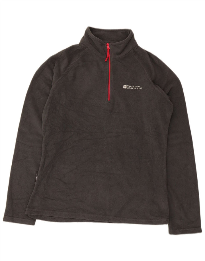 Mountain Warehouse Ženski džemper od flisa s patentnim izrezom UK 8 Mali sivi poliester