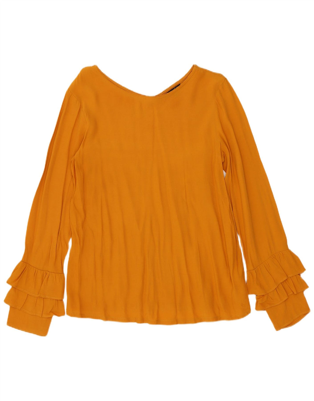 Ženska majica dugih rukava Massimo Dutti UK 10 Small Yellow Lyocell