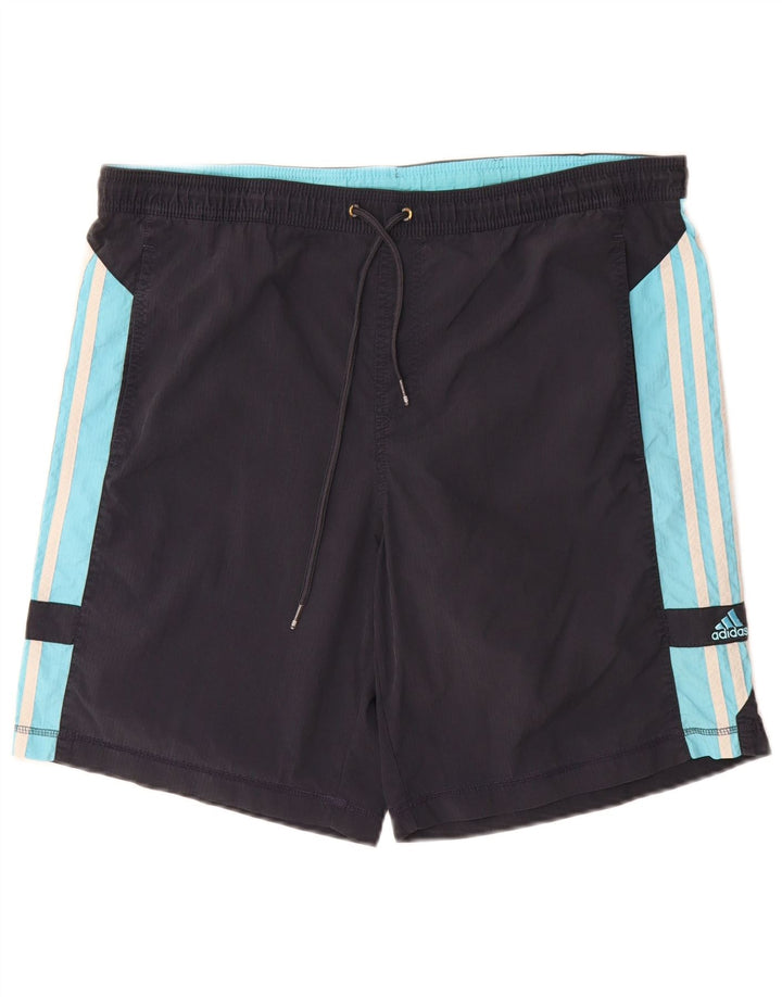 Adidas muške sportske kratke hlače srednje tamnoplave poliamidne boje