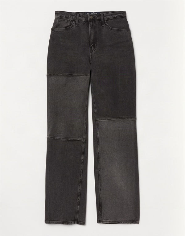 Hollister ženske vintage ravne traperice US 00 2XS W23 L33 sive boje