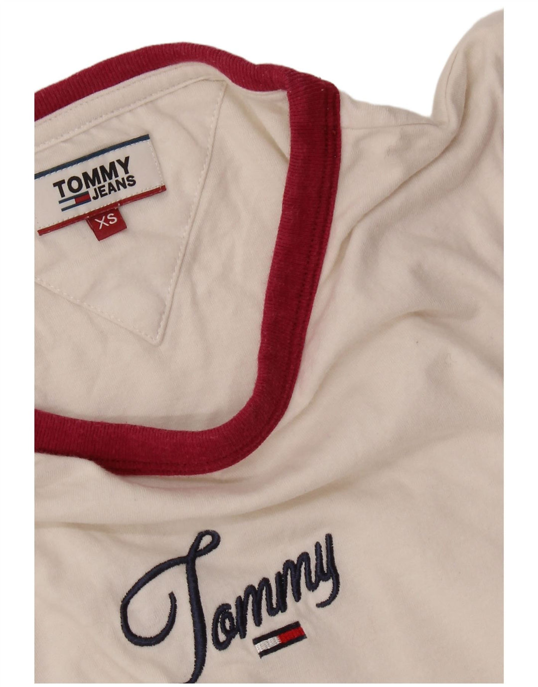 TOMMY HILFIGER Ženska majica kratkih rukava s grafičkim motivima UK 6 XS Bijela