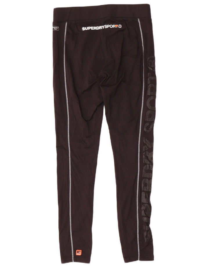Superdry muške grafičke tajice, veliki crni poliester